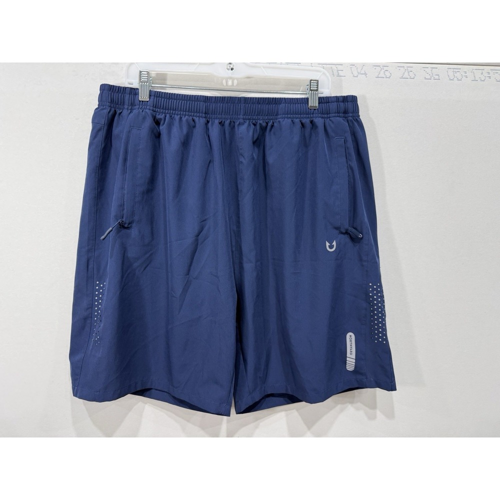 Mens Northyard Quick Dry Blue Active Athletic Running Tennis Sport Shorts 2XL